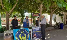برپایی پایگاه جمع آوری کمک های مردمی جهت عید قربان در مصلی نماز جمعه جوین 