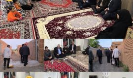 بازدید سرپرست فرمانداری به همراه رییس کمیته امداد داورزن از منزل دو مددجوی کمیته امداد روستای مهر 