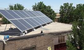 احداث ۵۲ نیروگاه خورشیدی برای مددجویان کمیته امداد بجستان