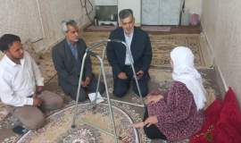 بازدید از خانواده های تحت پوشش کمیته امداد روستای کلاته عوض سرخس